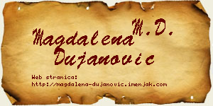 Magdalena Dujanović vizit kartica